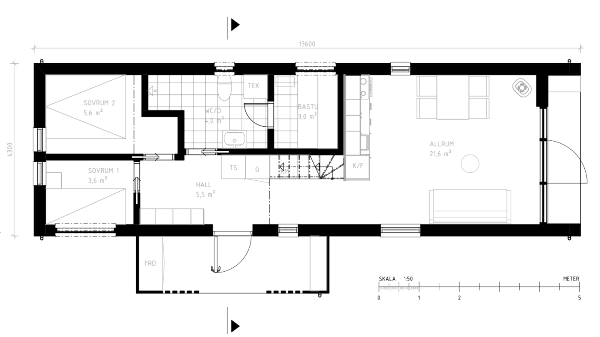 Planlösningsförslag #1 på Storklinten 58