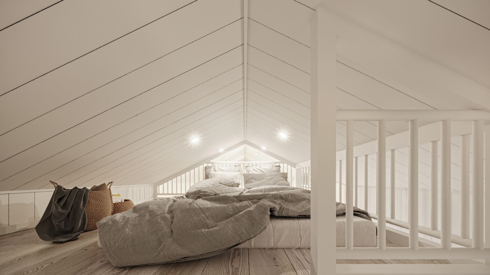 Loft attefallshus