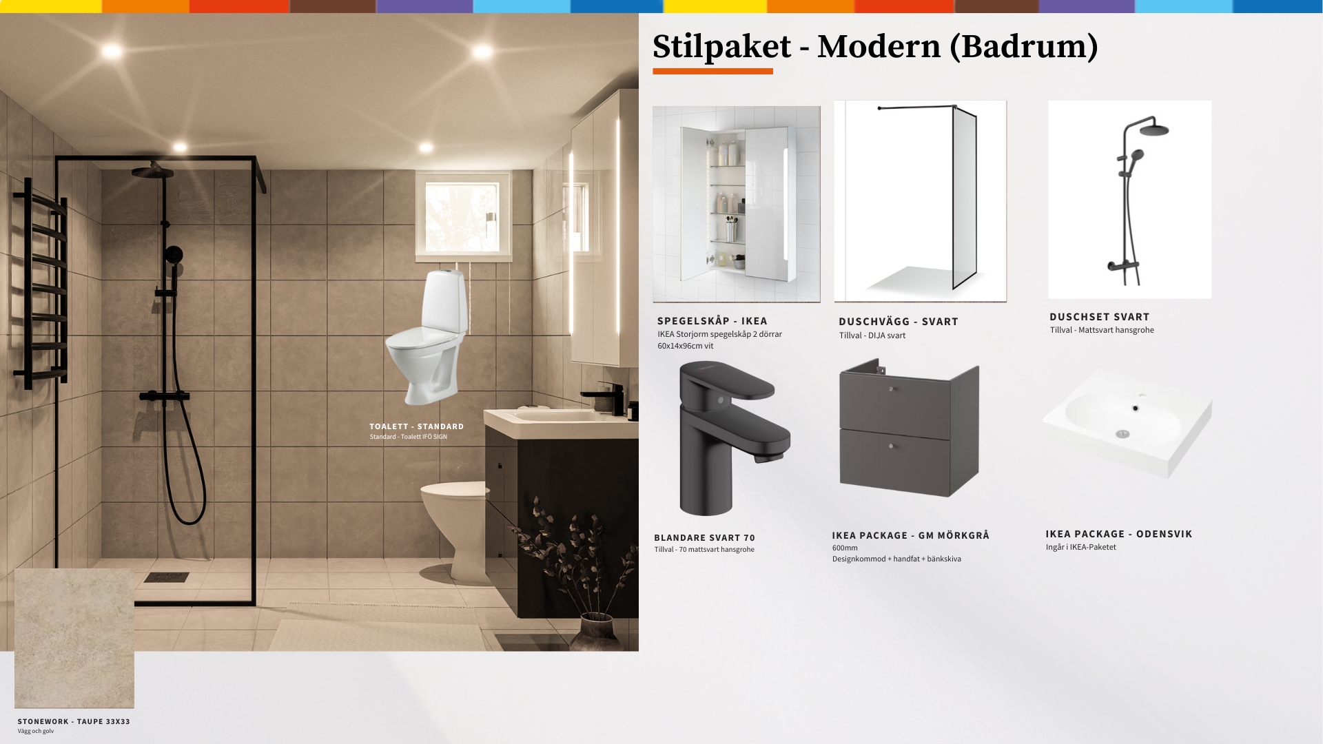 Stilpaket Modern - Badrum